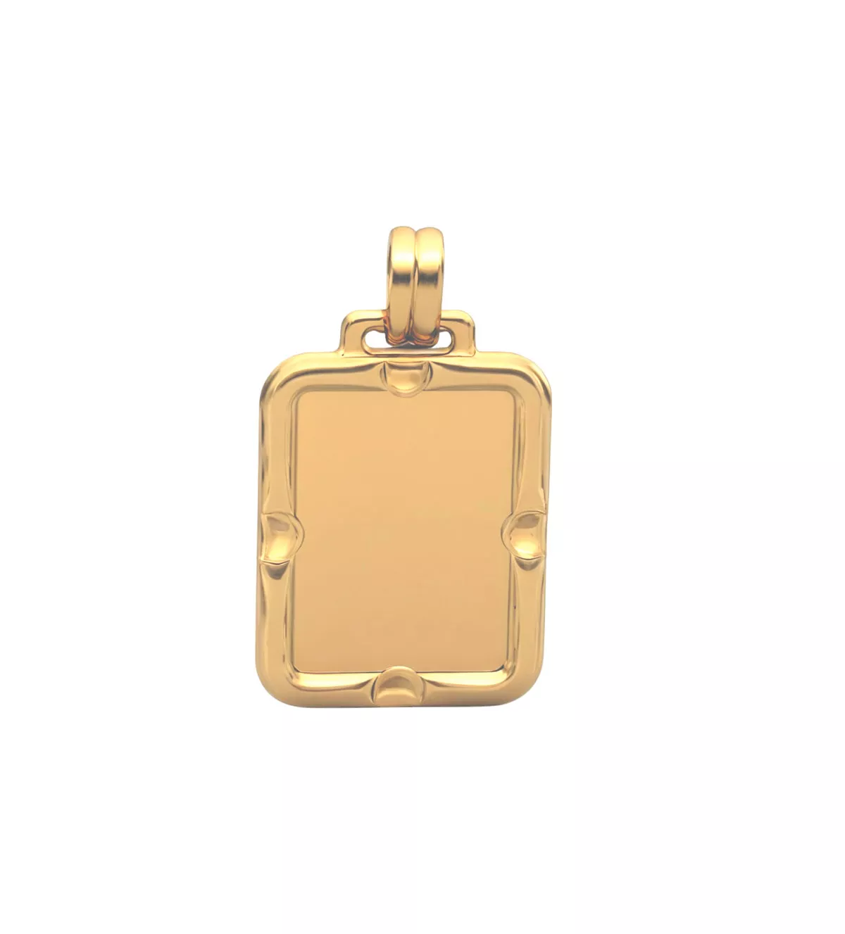 Chapa de identidad oro 9k 296_9K152-710 chapa de identidad oro 9k vista de frente