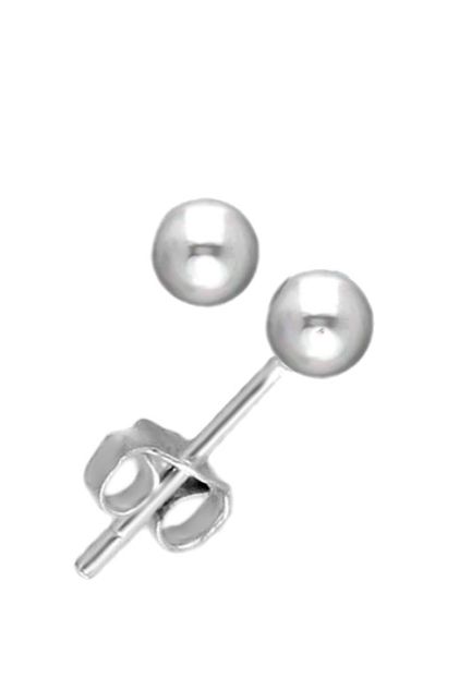 Pendientes de bola plata de ley foto lateral 240_PBOLA-6_01