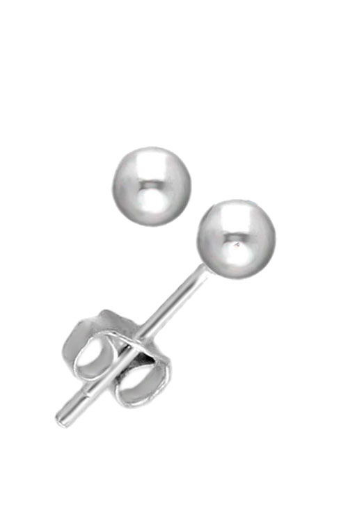 Pendientes de bola plata de ley foto lateral 240_PBOLA-6_01