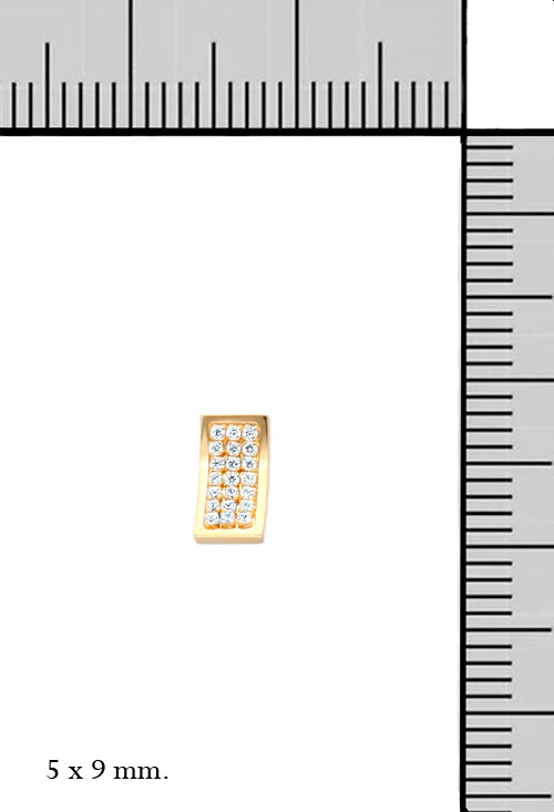 pendientes de oro con circonitas fotografia con medidas 030_2797_M