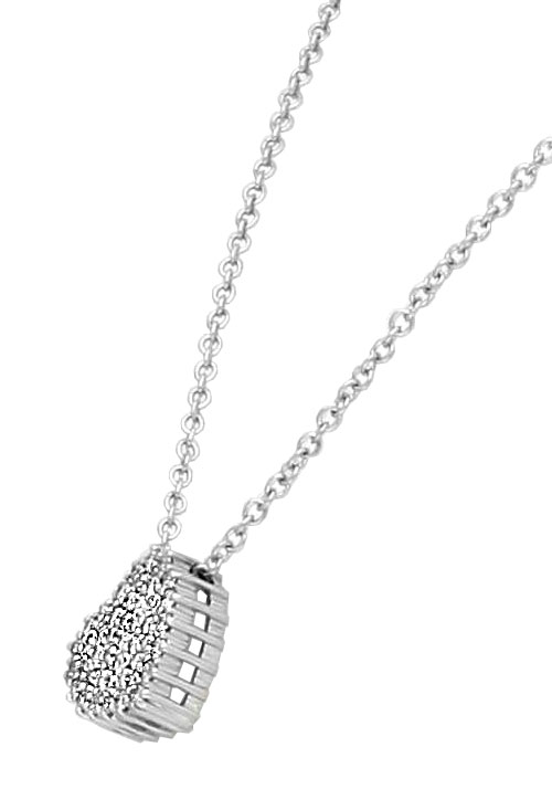 gargantilla oro blanco 18 kilates motivo corazon cuajado de diamantes vista lateral 305_P1237-5_01