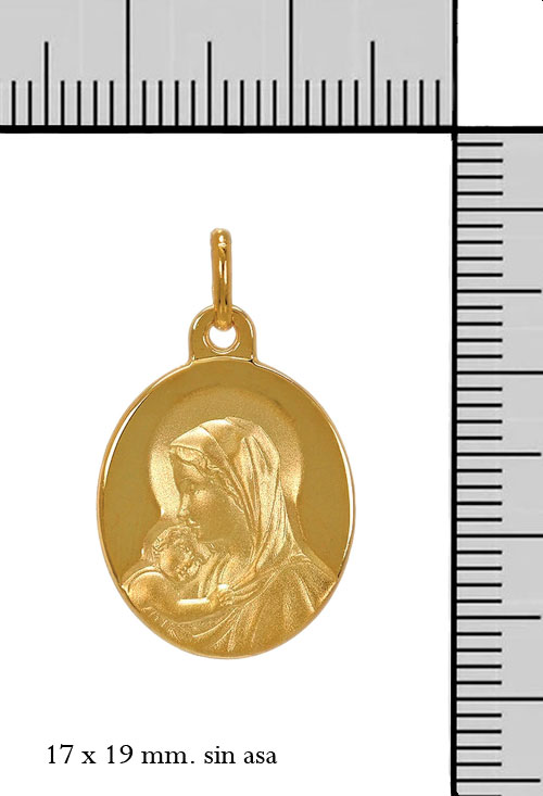 medalla oro 18 kilates virgen con niño vista medidas 045_1070235_M