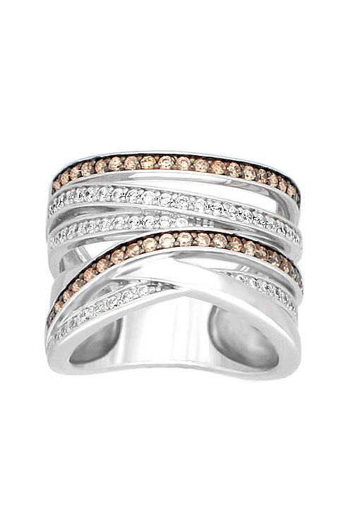 anillo mujer plata y circonitas blancas y marrones foto frontal 248_C8S35344