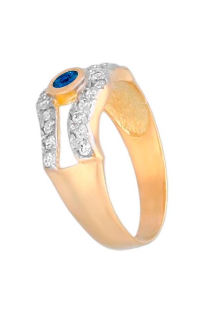 anillo oro amarillo 18 kilates con circones y simil azul lateral 139_0008B-S-ZF_01