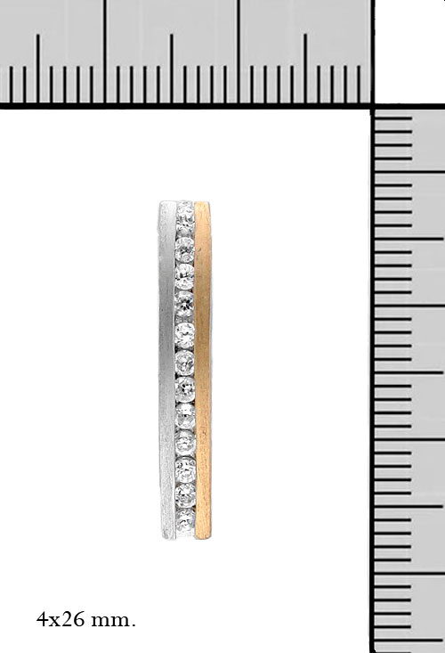 colgante plata bicolor con circonita toma medidas 132_71146-CB_M