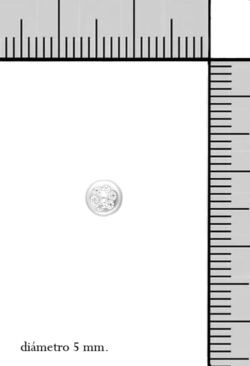 dormilonas bebe oro blanco 18k circulo con circonita 234_2059-B_M