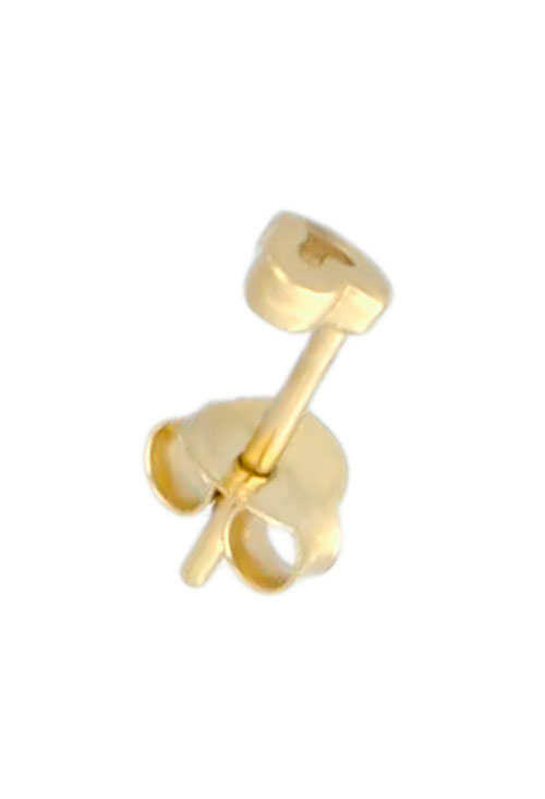 Medio par de pendiente plata chapada forma corazón 266_EXP-023-5A medio par pendiente corazon plata chapada toma de lado 266_EXP-023-5A_01