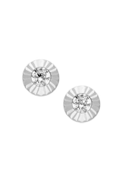 pendiente bebe oro blanco 18k con circon 234_1554B-T