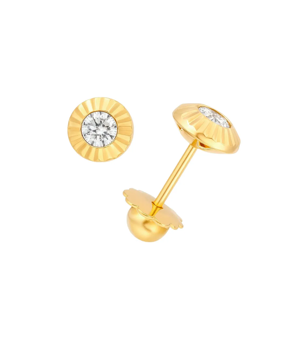 Pendientes de bebe oro 18k circón y bisel lapidado pendientes-de-bebe-234_1554-T.