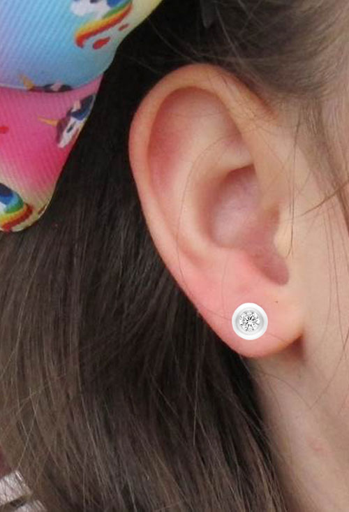 pendientes nina oro blanco 18k y circonita foto modelo 234_1480-B_02