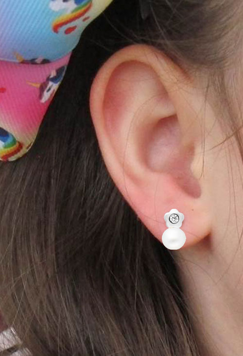 Pendientes oro blanco 18k con perlas cultivadas 234_2300-BP pendientes oro blanco 18k para bebe flor 1 circon y perla 234_2300-BP_02