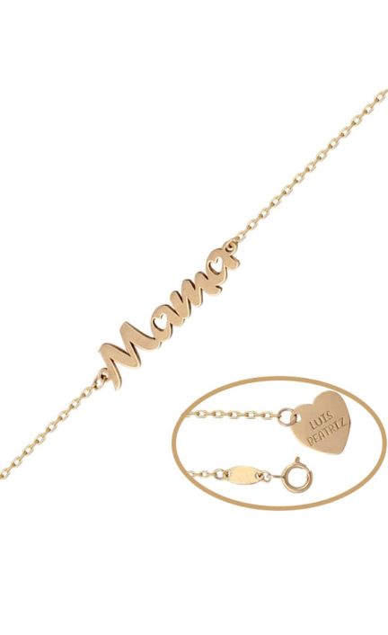Pulsera personalizada en oro nombre a elegir 287_PU1132