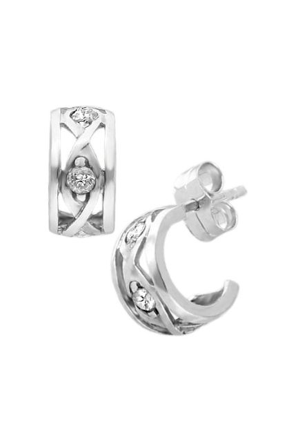 aretes oro blanco 18k y circonitas 038_LO-006-21MY06_01 vista lateral