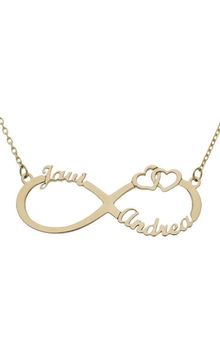 Gargantilla personalizada en oro infinito con nombres 287_G979 Gargantilla personalizada en oro infinito con nombres 287_G979