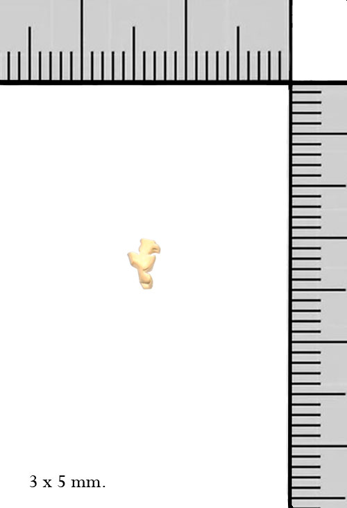 medio par pendiente plata chapada flor tulipan 266_EXP-023-7A_M