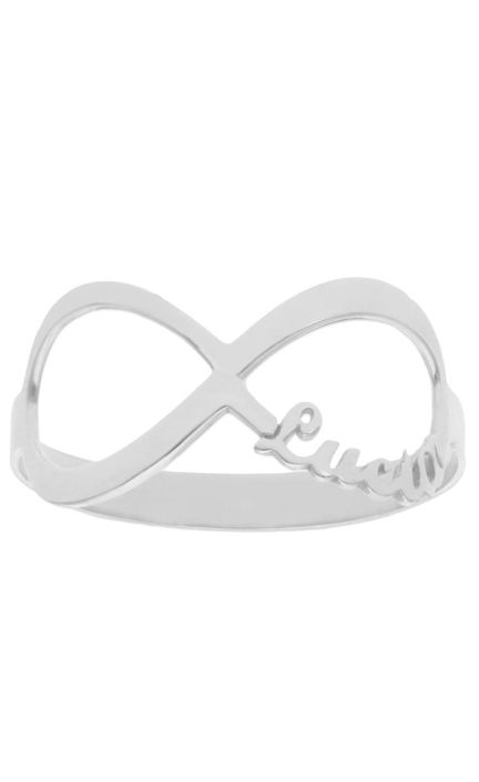 Anillo personalizado oro blanco infinito con nombres 287_S1164