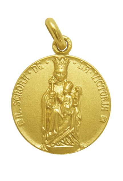Medalla de oro de Nuestra Señora de la Victoria 22 mm 268_M1-1-129-22