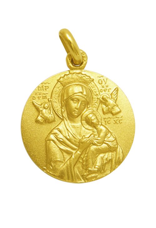 Medalla de oro de 18 ktes del Perpetuo Socorro 18 mm 268_M1-1-27-16