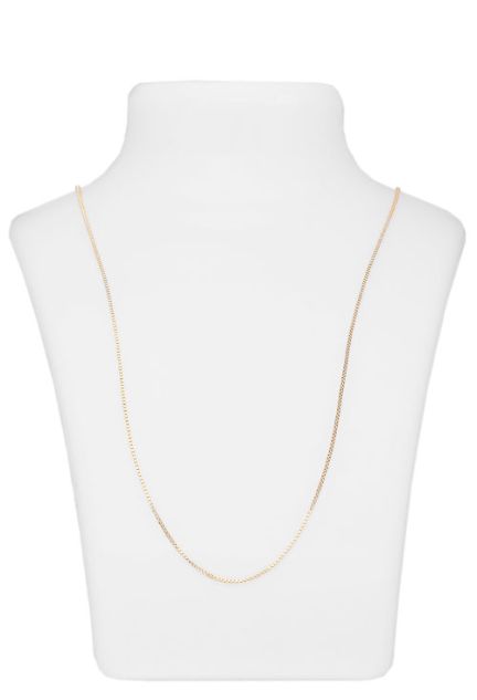 cadena oro amarillo 18k modelo veneciano foto en expositor