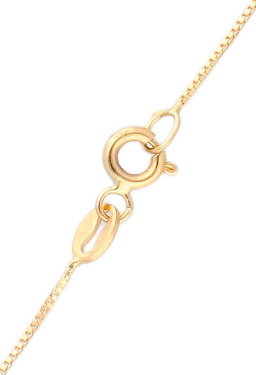 Cadena de oro amarillo 18Kt eslabones venecianos cadena oro amarillo 18k modelo veneciano foto detale cierre
