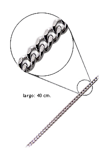 Cadenas y cordones plata ley. 40 cm. barbada - foto 3 - rfcia.126_BNL60-40