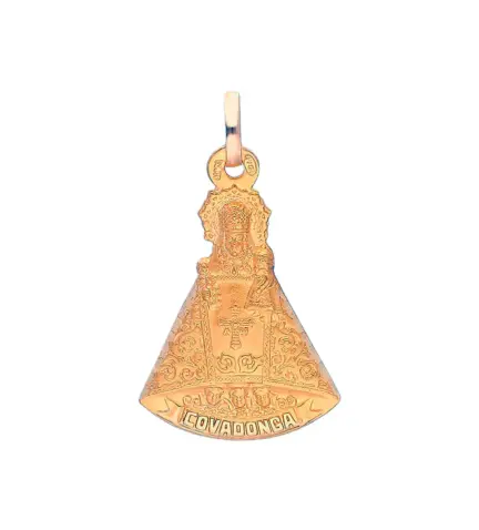 medalla de oro virgen de covadonga silueta
