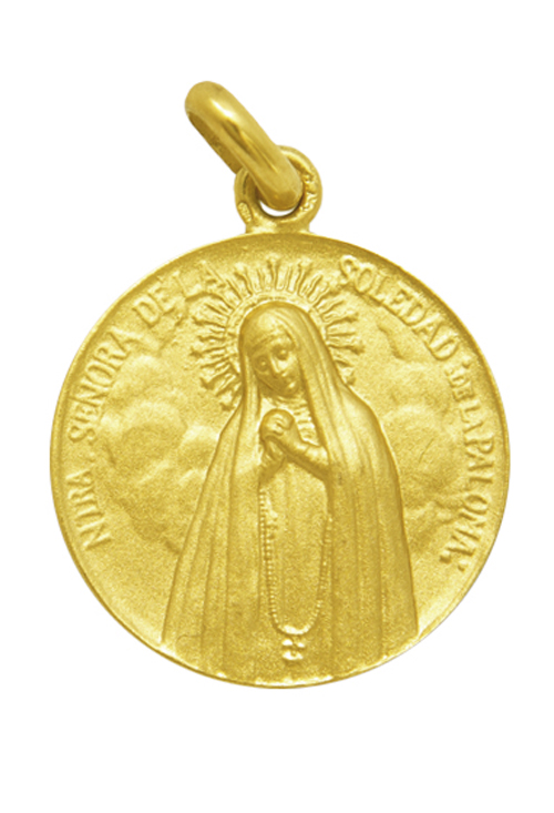 Medalla de oro de Nuestra Señora de La Paloma 268_M1-1-71 Medalla de oro de Nuestra Señora de La Paloma de 20 mm. 268_M1-1-71-20