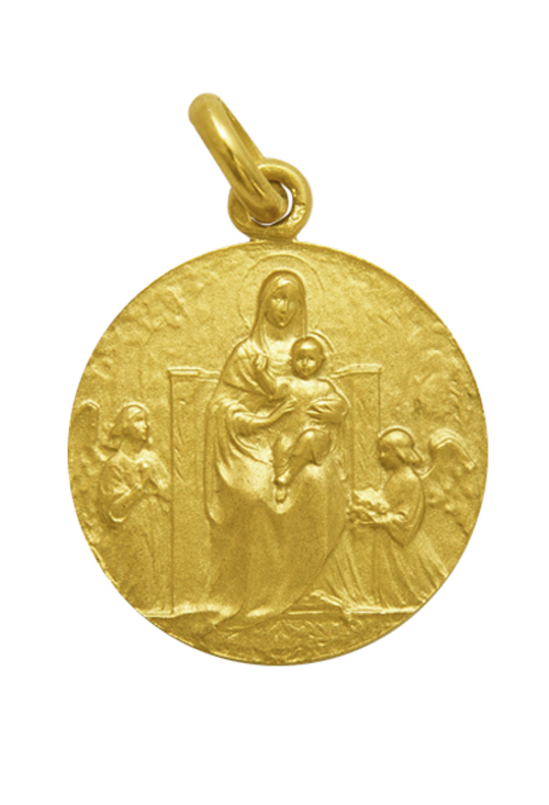Medalla de oro de Nuestra Señora de los Ángeles 20 mm 268_M1-1-39-20