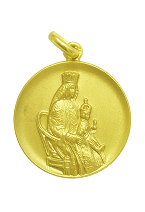 Medalla de oro 18 Ktes de Nuestra Señora de los Reyes 268_M1-1-92-25 Medalla de oro 18 Ktes de Nuestra Señora de los Reyes 25 mm 268_M1-1-92-251-25
