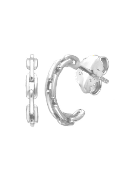 Pendientes plata criollas de eslabón forzado 14 mm 280_2140461 vista principal para web