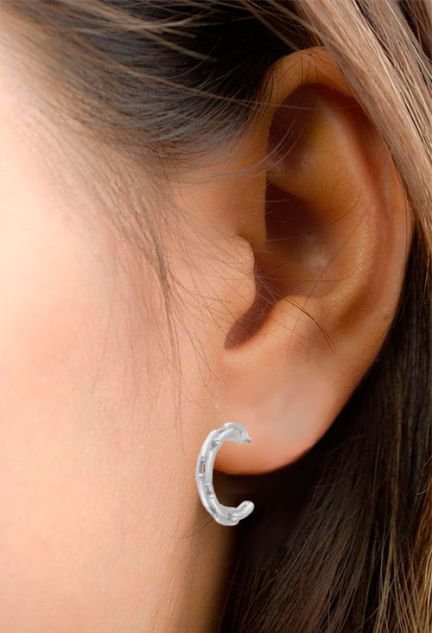 Pendientes plata criollas de eslabón forzado 14 mm 280_2140461 modelo