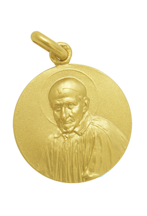 Medalla de oro de San Vicente Paul 268_M1-1-52 Medalla de oro de San Vicente Paul 20 mm 268_M1-1-52-20