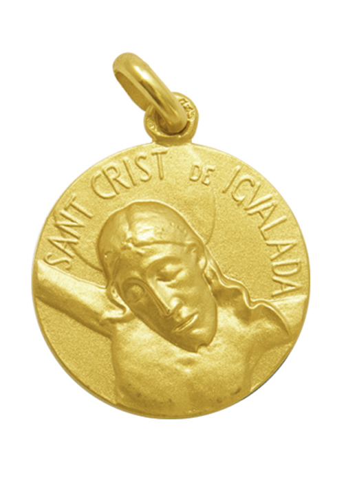 Medalla de oro del Santo Cristo de Igualada 268_M1-1-116 Medalla de oro del Santo Cristo de Igualada 20 mm 268_M1-1-116-20