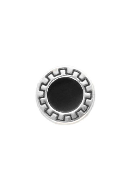 medio par pendiente de plata para hombre foto frontal para joyeria online el rubi