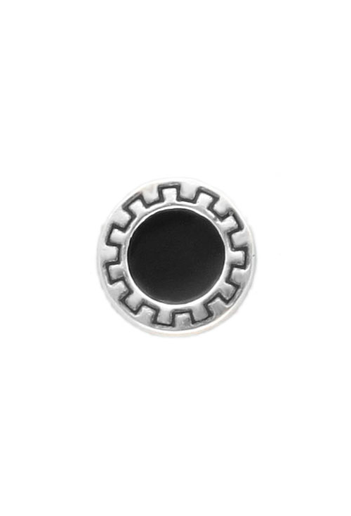 medio par pendiente de plata para hombre foto frontal para joyeria online el rubi