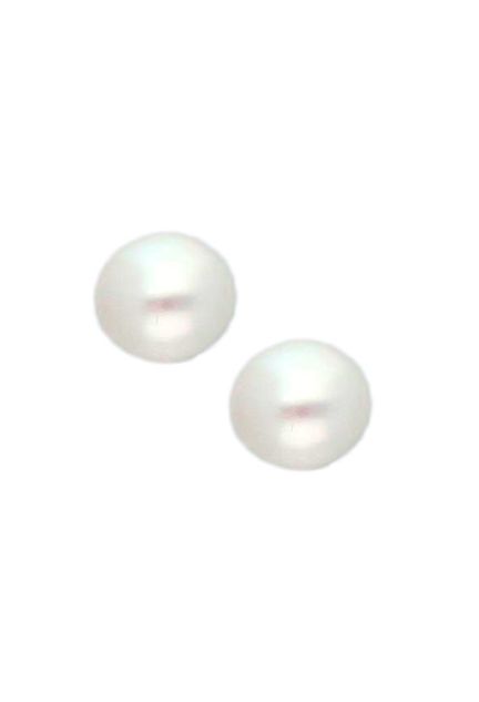 Pendiente plata y perla cultivada de 6 mm. pendientes de plata y perla cultivada boton fotografia principal para web el rubi joyeros
