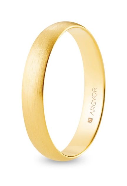 Alianza clásica en oro amarillo 9 ktes Argyor de 4 mm 9KA40CS00