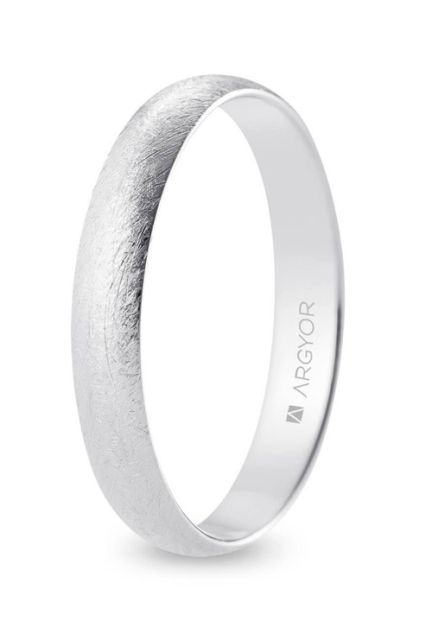 Alianza clásica de oro blanco 9 ktes Argyor de 3.5 mm 9KB35CH00