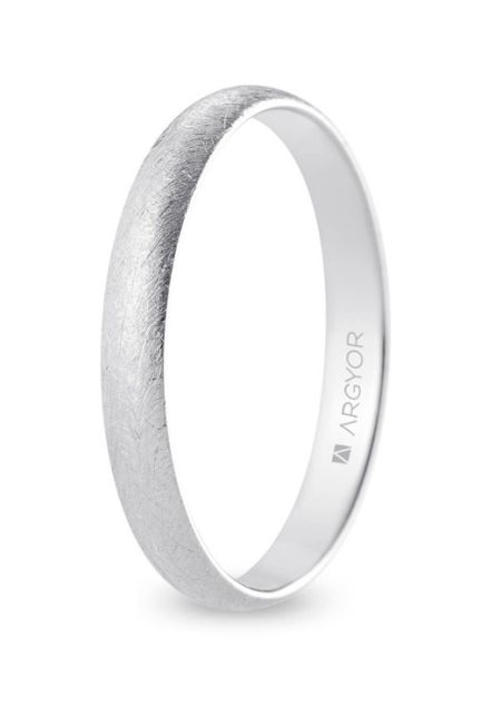 Alianza clásica de oro blanco 9 ktes Argyor de 3.00 mm 9KB30CH00