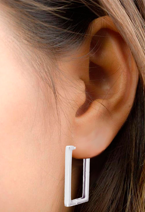 Criollas rectangulares de plata criollas rectangulares de plata foto para parrilla web el rubi joyeros toma fotomontaje con modelo