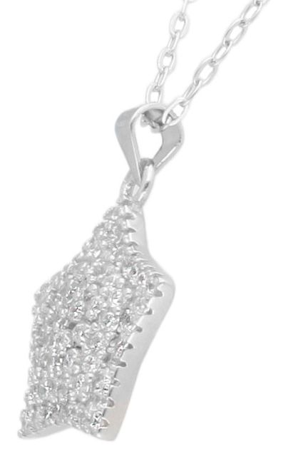 gargantilla de plata motivo estrella fotografia lateral para pagina web el rubi joyeros