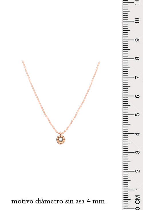 gargantilla plata chapada en rosa motivo vintage fotografia con medidas para parrilla web