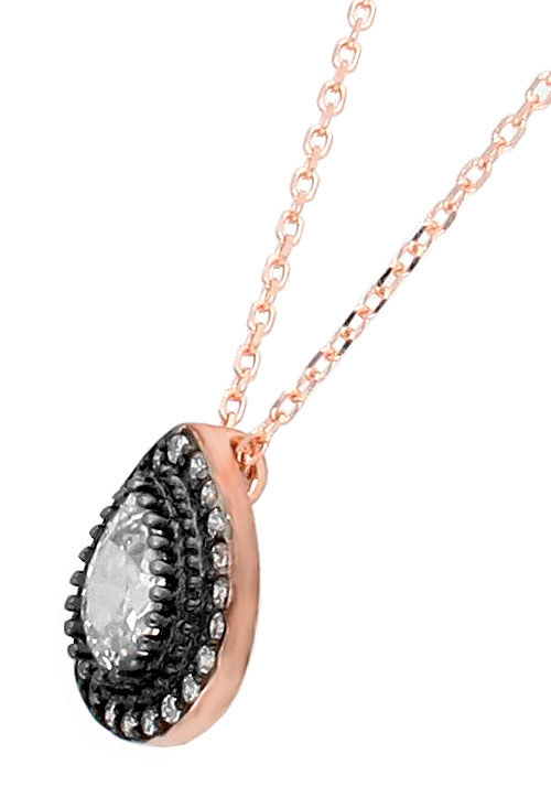 gargantilla plata chapada en rosa tipo vintage foto para parrilla web toma detalle