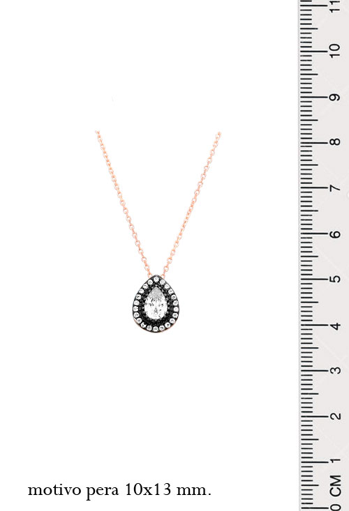 gargantilla plata chapada en rosa tipo vintage foto para parrilla web toma medidas