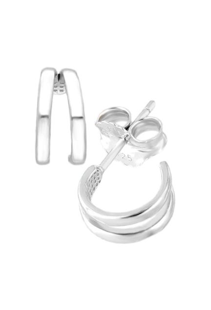 pendientes plata dos bandas foto lateral para web