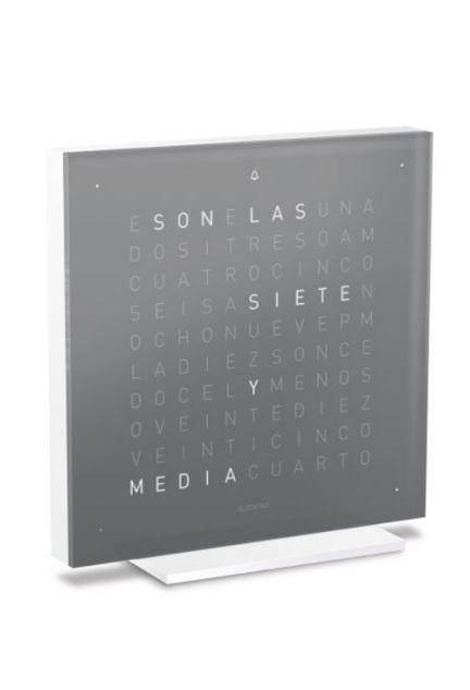 Qlocktwo Pure Series Grey Tea reloj de sobremesa 13.5 Cms