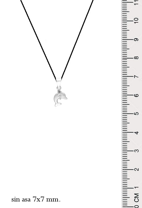 Colgante oro blanco con circonita delfín 037_F62203 Colgante oro blanco con circonita delfín 037_F62203 medidas