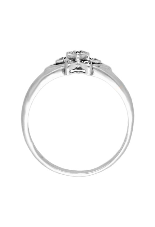 Anillo de oro blanco 18 ktes con diamantes 038_LO-013-21MY01 Anillo de oro blanco 18 ktes con diamantes 038_LO-013-21MY01 lateral