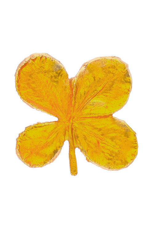 Colgante trébol natural bañado oro bicolor 270_TREBOL-A-4-4-EA Colgante trébol natural bañado oro bicolor 270_TREBOL-A-4-4-EA