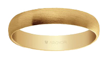 Alianza de oro acabado Cepillado